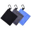 Golf Ball Cleaning Towel 14*14cm Microfiber Scrubbing Club Cleaning Outdoor Sports Accessories