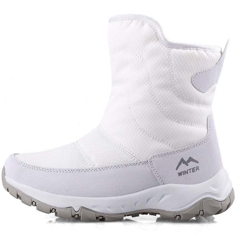 New Men's Women's Snow Boots Thickened Velvet Cotton Shoes Couple Winter Boots Outdoor Non-slip Platform Boots Botas Para Hombre