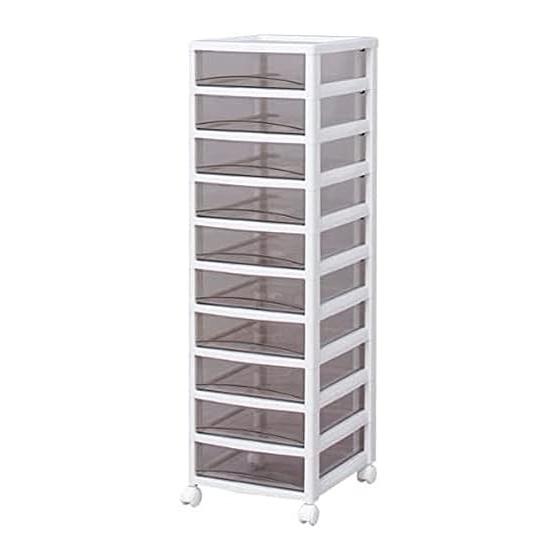 Iris Ohyama Super Clear Chest White/Clear Brown SCE-1000
