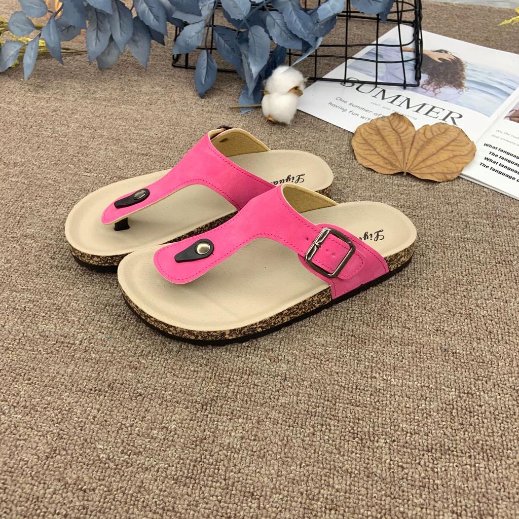 Fashion Fashion Retro Woman Shoes Summer New Round Toe Flat Shoe Comfort Versatile Women's Slippers Simple Soft Soled Women's Flip Flops