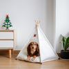 with Thick Cushion Cat Teepee Tent Thick Cushion Pet Tent Kennel Dog Tent Bed  For Cats/Dogs