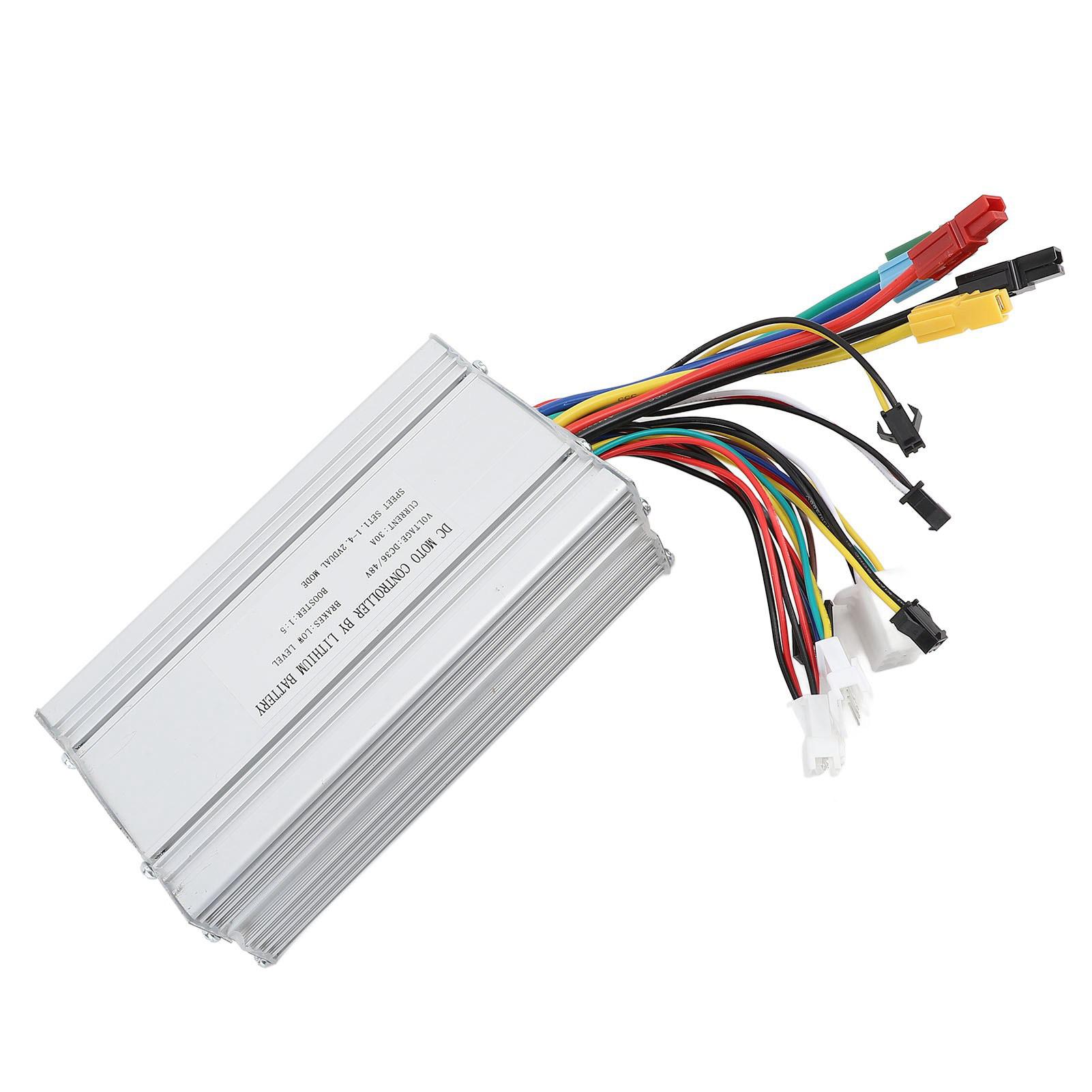 1000W Motor Brushless Controller 36V 48V Aluminium Alloy Electric Bike Controller 30A Square Wave Controller SM Connector