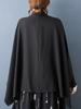 Xitao Irregular Loose Black Female Blouse GJ1244