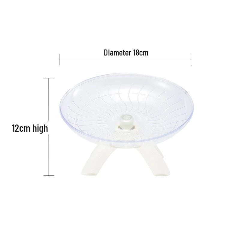 Golden Bear Silent Running Wheel & Flying Disc for Hamsters and Hedgehogs