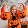 Fashionable Halloween Pumpkin Non-Woven Handbag - Personalized Candy Shopping Bag