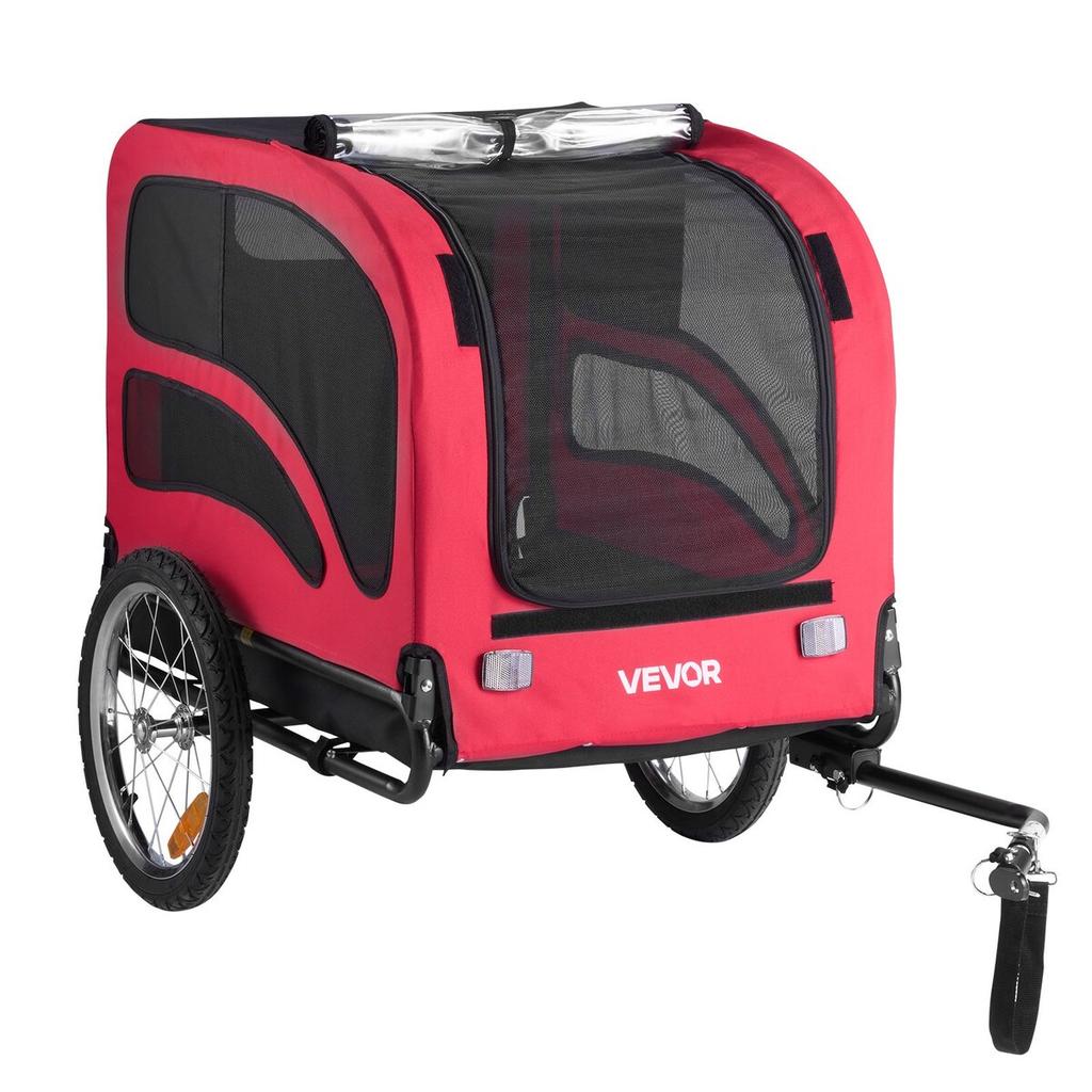 Dog Bike Trailer, Supports up to 45 kg, Pet Cart Bicycle Carrier for Small & Large Dogs, Easy Folding Frame with Quick Release Wheel, Universal