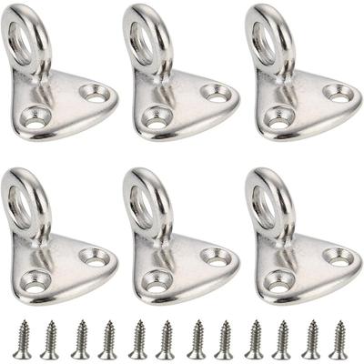 6er-Pack 316 Edelstahl Bootsöse Fenderhaken – Robuste Federhaken mit Schrauben für Marine, Yacht, Anhänger, Heimlagerung