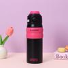 550ml Dual Drink 316 Stainless Steel Insulated Water Bottle, One Click Flip Straw Sports Tumbler for Women Gym Commute