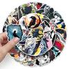 50 Waterproof Dark Animal Stickers: Crow Graffiti Halloween Decor for Phone & Suitcase