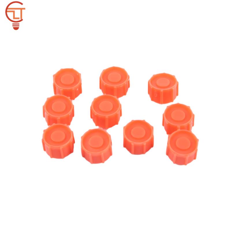 10pcs Plastic Dispensing Syringe Stop Tip Cap Luer Lock Syringe Screw Precision Tip Liquid Dispenser Needle Gauge Round Plug Cap