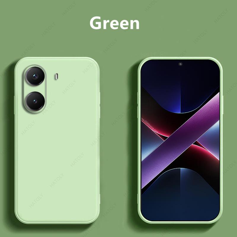 Pouzdro na telefon z tekutého silikonu pro Xiaomi Poco X7 Pro Kryt odolný proti nárazům Funda Zadní kryt pro Xiaomi Poco X7