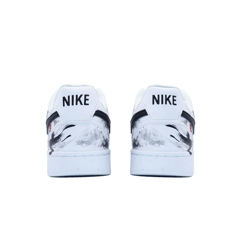 Nike Court Vision 1 Low Top Skateboard Shoes Unisex Black White DH2987-101(Team256-)