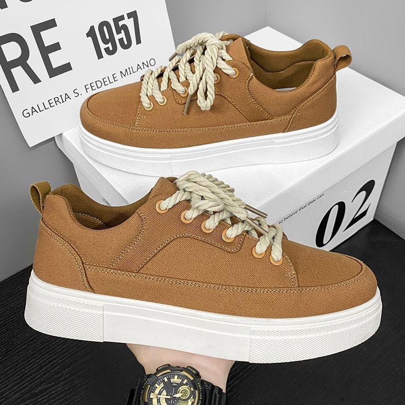 Herren Leinenschuhe Sommer atmungsaktiv Nischendesign vielseitig lässige Board Schuhe Studenten Sport schwarze Stoffschuhe