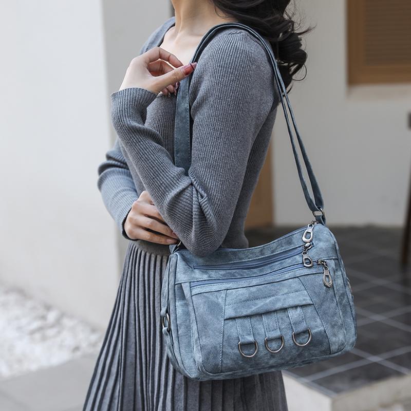 Women's Small Square Bag Mother Bag Shoulder Bag Lightweight Crossbody Bag