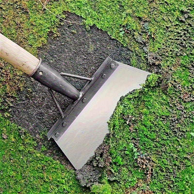 Versatile Stainless Steel Garden Shovel - Handleless, Multi-Use Yard Weeding Tool for Outdoor Cleaning