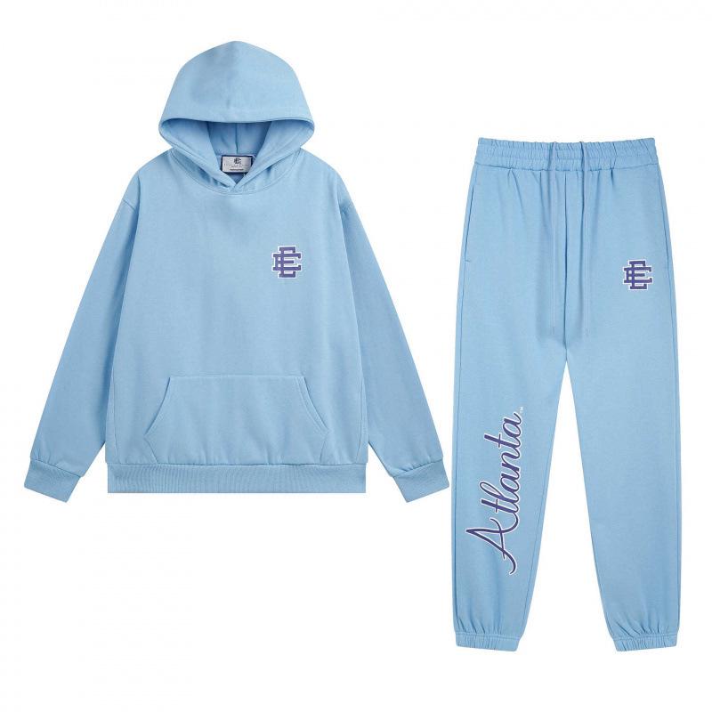 Eric Emanuel Retro Hip Hop Fleece Hoodie & Joggers Set