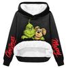 Women's Casual Fashion Plus Velvet Thickened Christmas Print Hooded Sweatshirt