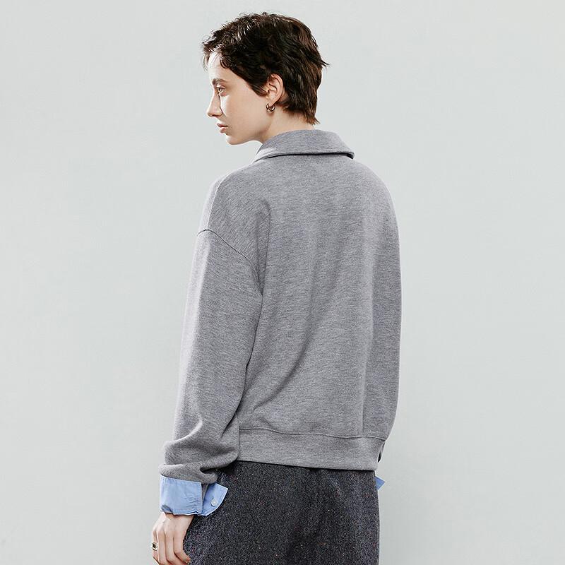 Chuyu Damen Herzknopf Polo Sweatshirt