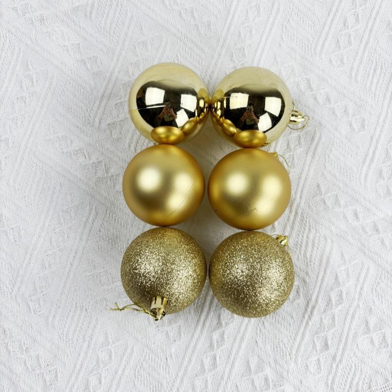 

Рождественские украшения, Набор пластиковых цветных гальванизированных рождественских шаров, Украшения для рождественской елки, Праздничные украшения, 8 см, 6 штук. One Size