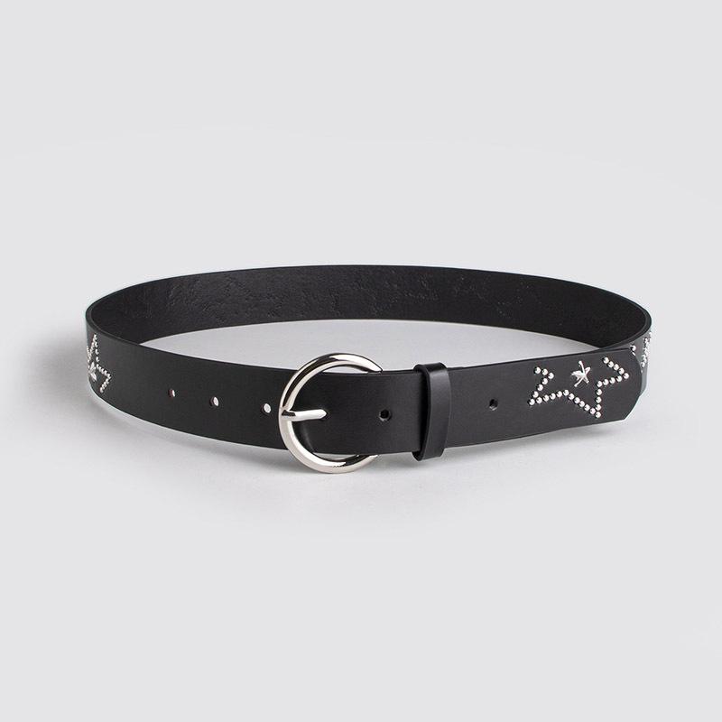 Versatile Women's Five-pointed Star Rivet Belt Fashion Basic Belt Women's Belt