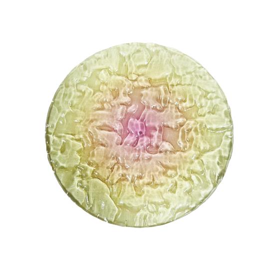 Acrylic Coaster Gradient Wave Design Cup Pads Heat-Resistant Round Table Mats