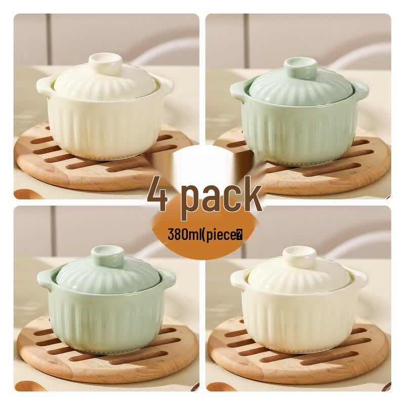 Qiwei Ceramic Double-Handle Stew Pot