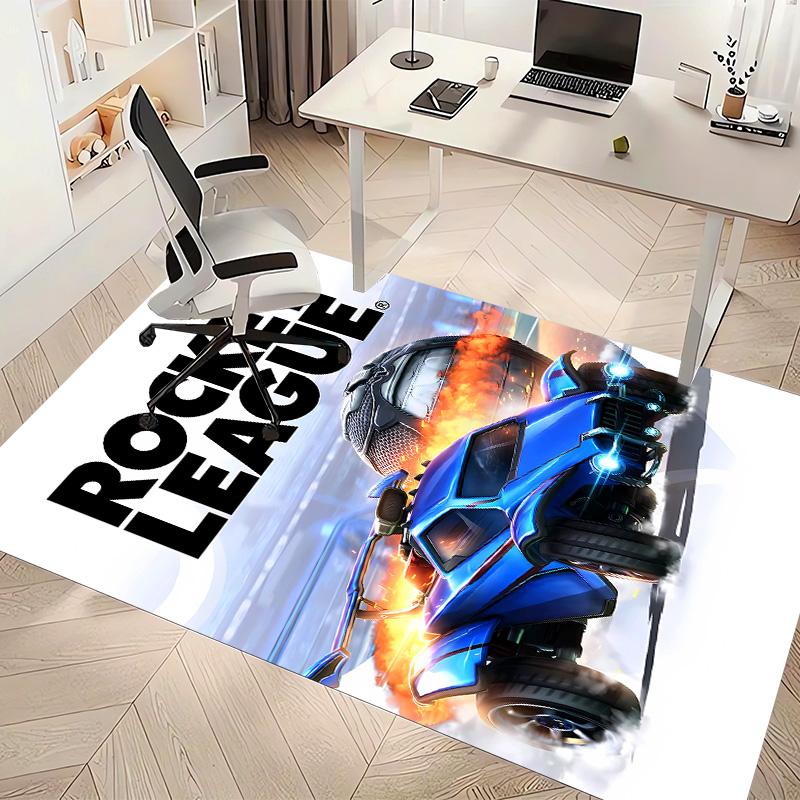 Game Rocket league Printed Absorbent Washable Carpet,Non-Slip Bathroom Mats,Kitchen Rugs,Living Room Entrance,Camping Picnic Rugs