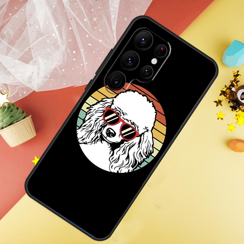 

Cute Cartoon Poodle Case For Samsung Galaxy S24 Ultra S22 S20 S21 FE S8 S9 S10 Note 20 10 Plus S23 Ultra Cover Galaxy S24