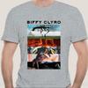 Fashion Summer T-shirt Men Cotton Brand Teeshirt Official T Shirt BIFFY CLYRO White Album Montage Rip All Sizes