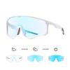 Photochromic Polarized Cycling Glasses, UV Protection Windproof Sports Sunglasses, Lightweight Men Women Safety Eyewear for Mountain Bike Running