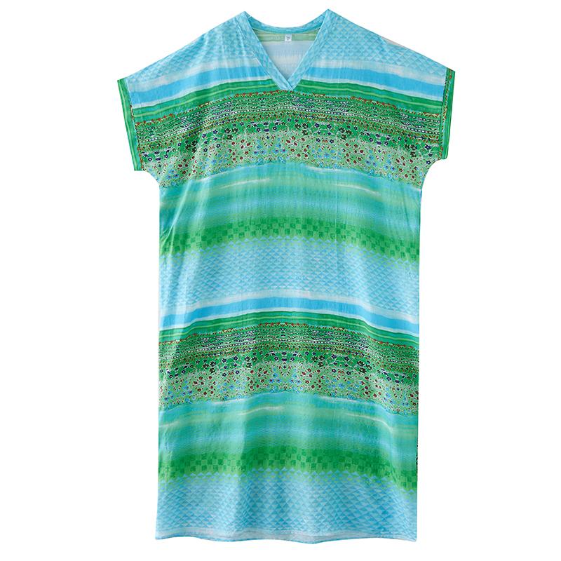 Kurzarm-Übergröße, Vintage-Kleid mit Blumenmuster, neu in Kleidern für Damen, lässig, locker, Maxi, lang, Sommerkleid