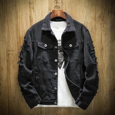 Pánská džínová bunda v korejském stylu – Trendy jarní/podzimní volný střih