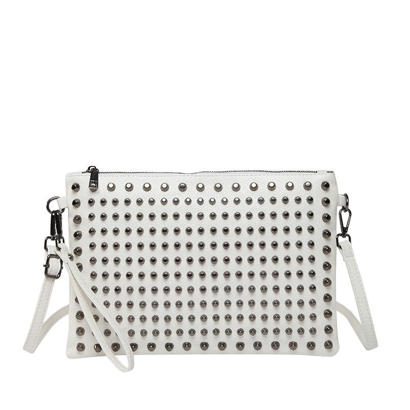 

Fashion Studded Handbag - Glam Rhinestone Shoulder Purse, Versatile Women s Crossbody Bag with Edgy Nailhead Details