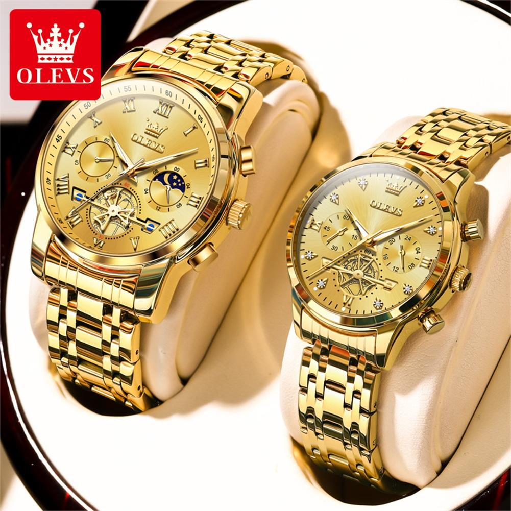OLEVS Couple Watches for Man Woman