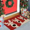 Christmas Welcome Floor Mat for Indoor and Outdoor Entrance, Courtyard Entrance Passage Carpet, Home Decoration