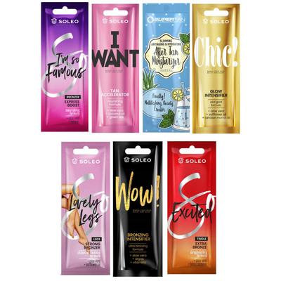 Set of 49 Soleo Sunscreen Sachets 15ml
