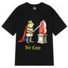 Sir Loin Ritter Lustiges Frosch Meme Shirt für Unisex Damen Mode T-Shirts Sommer Kurzarm Baumwolle Locker Lässig Hiphop T-Shirts