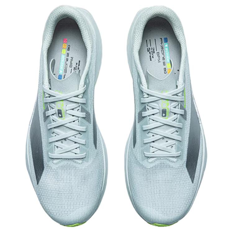 Anta Zone 2 Heart Rate 90 Cushioning Slip Resistant Rebound Low Top Casual Running Shoes Men's Light Asphalt Gray 112635579-4