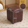 Dressing Stools Armless Leatherwear Entryway Chairs Carrying Storage Stools Makeup Room Footrest Vanity Stool for Living Room
