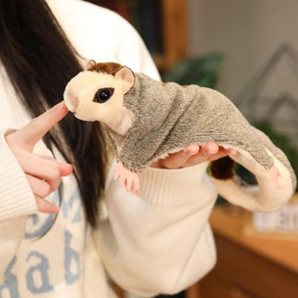 Stuffed Sugar Glider Plush Toy Simulation Australian Flying Squirrel Doll Christmas Gift