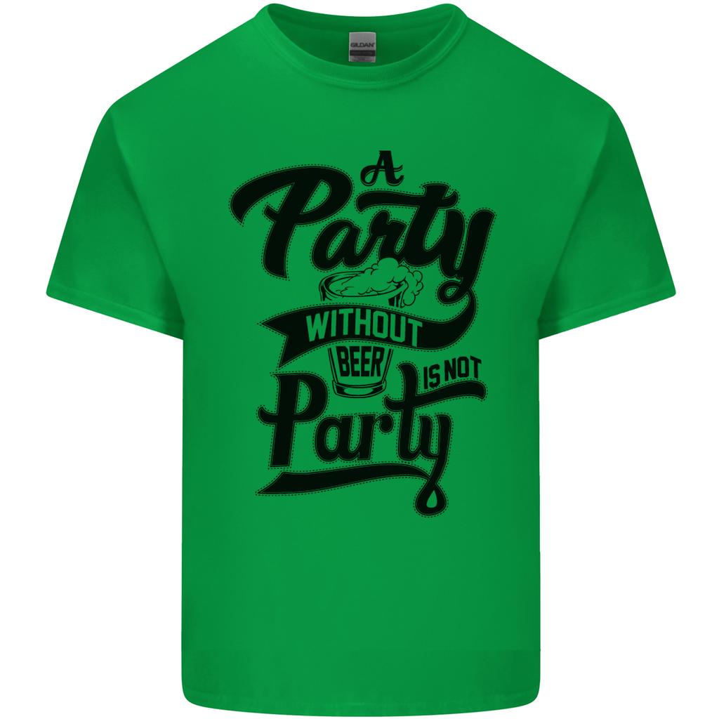 A Party Without Beer Alcohol Funny Beer Gin Unisexs Light Cotton TShirt