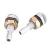 Qiilu Windshield Washer Nozzle Window Wiper Nozzles Aluminum Alloy 2pcs (Silver)