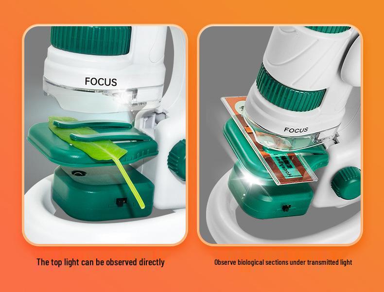 Xueyouma Kids' Portable Microscope Science Experiment Set for Elementary Students – Educational Biology Toy