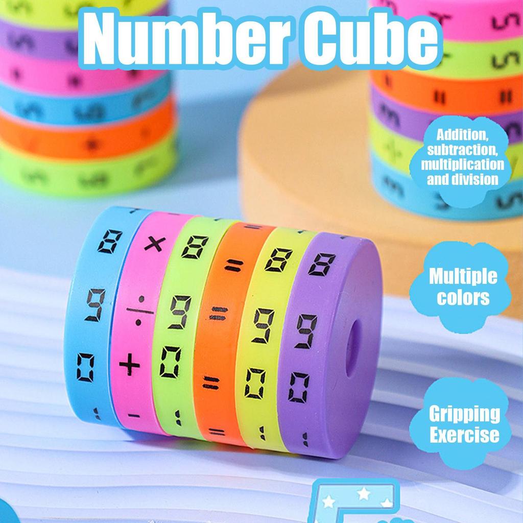 Children Education Learning Montessori Magic Cylinder Mathematics Numbers Cube Arithmetic Toy Kids Math Counting Game Puzzle