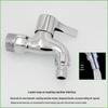Minxi Wall-Mounted Quick-Open Copper Washing Machine Faucet (2-Pack)