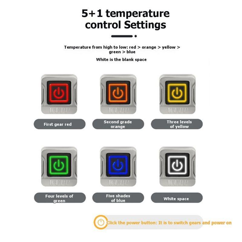 Motorcycle 12V Heated Grips Handlebar Warming Function 5+ 1 Gear Heating System Accessory