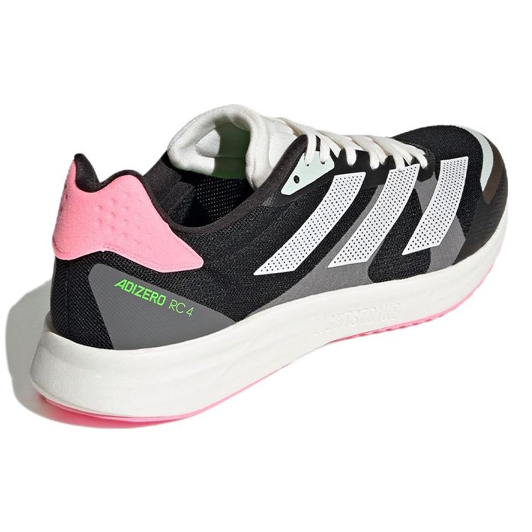Adidas Adizero RC 4 Lace-Up Flat Sole Fabric Non-Slip Wear-Resistant Breathable Low-Top Carbon Plate Casual Running Shoes Unisex Sneakers GX6661