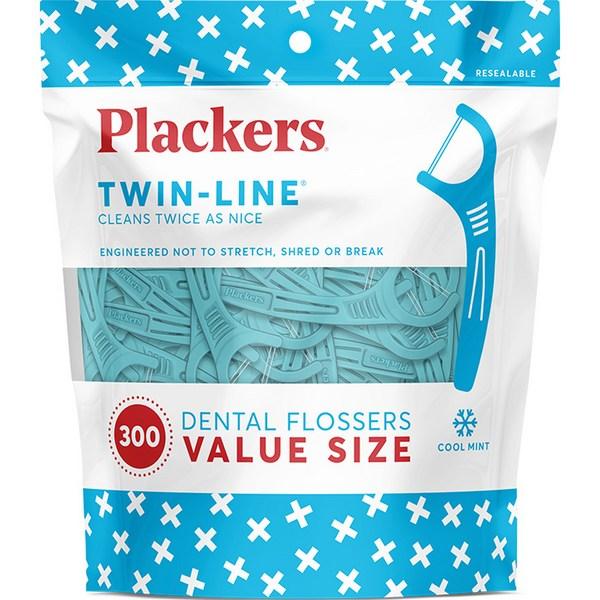 

Зубная нить Flackers Twin Line, 300 шт., 1 шт.