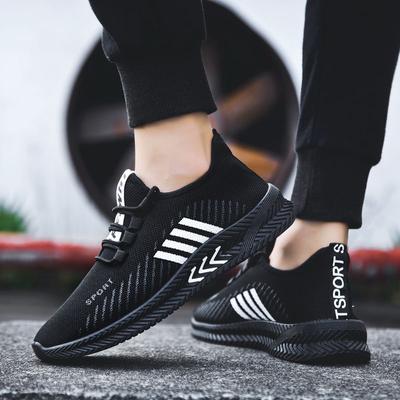 Chaussures pour hommes printemps été respirant volant tissé chaussures décontractées chaussures de sport pour hommes chaussures légères à la mode chaussures de course