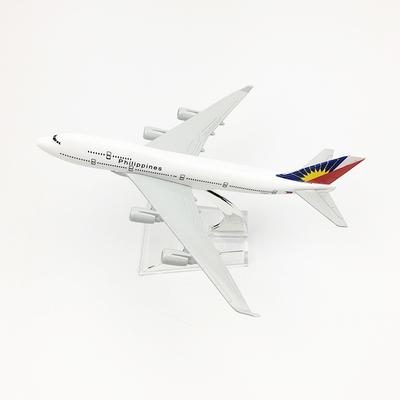 16cm Model B747 Airplane Alloy Planes Model PHILIPPINES Airways Metal Aircraft With Landing Gear 1:400 Scale Display Airbus
